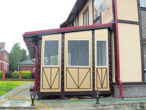 Тентовое ограждение для террасы