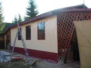 Тентовое ограждение для веранды