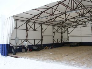 Каркасно-тентовый склад